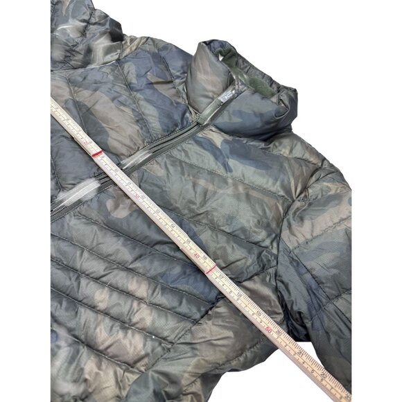 Abercrombie & Fitch Camo Puffer Jacket M Water & Wind Resistant Down Insulated G - Picture 8 of 14